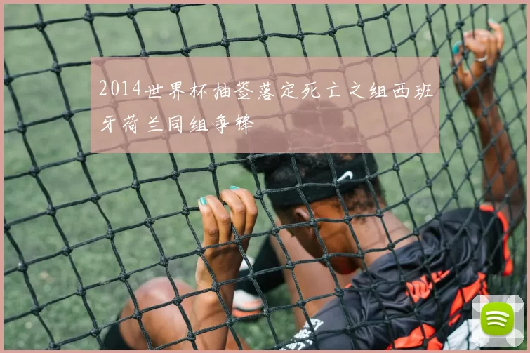 2014世界杯抽签落定死亡之组西班牙荷兰同组争锋
